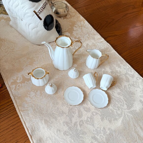 Vintage French Childs Tea set fine porcelain - Picture 6 of 17